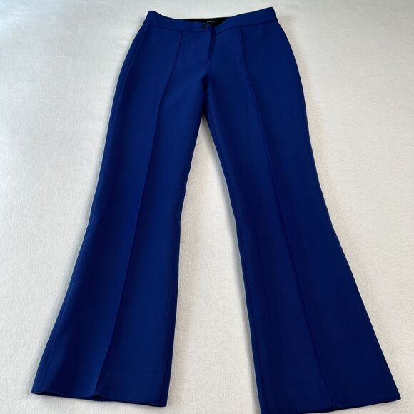 Theory Women's Size 00 Cardinal Trouser Bi-Stretch Wool Blue - Picture 2 of 9